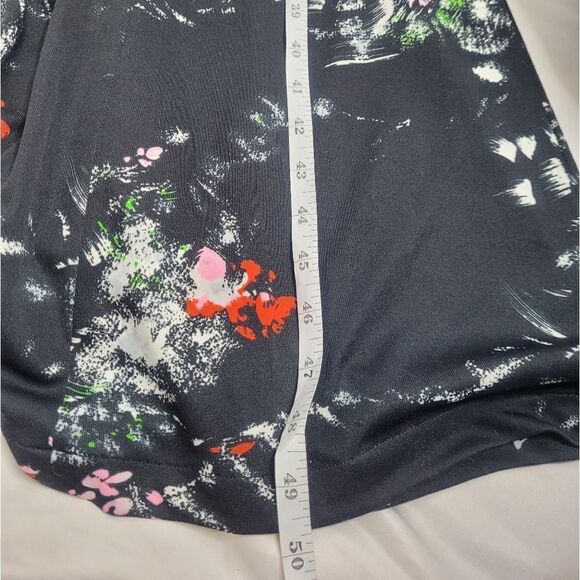 VINTAGE‎ 60s/70s dress black floral sleeveless midi  M - Picture 13 of 13